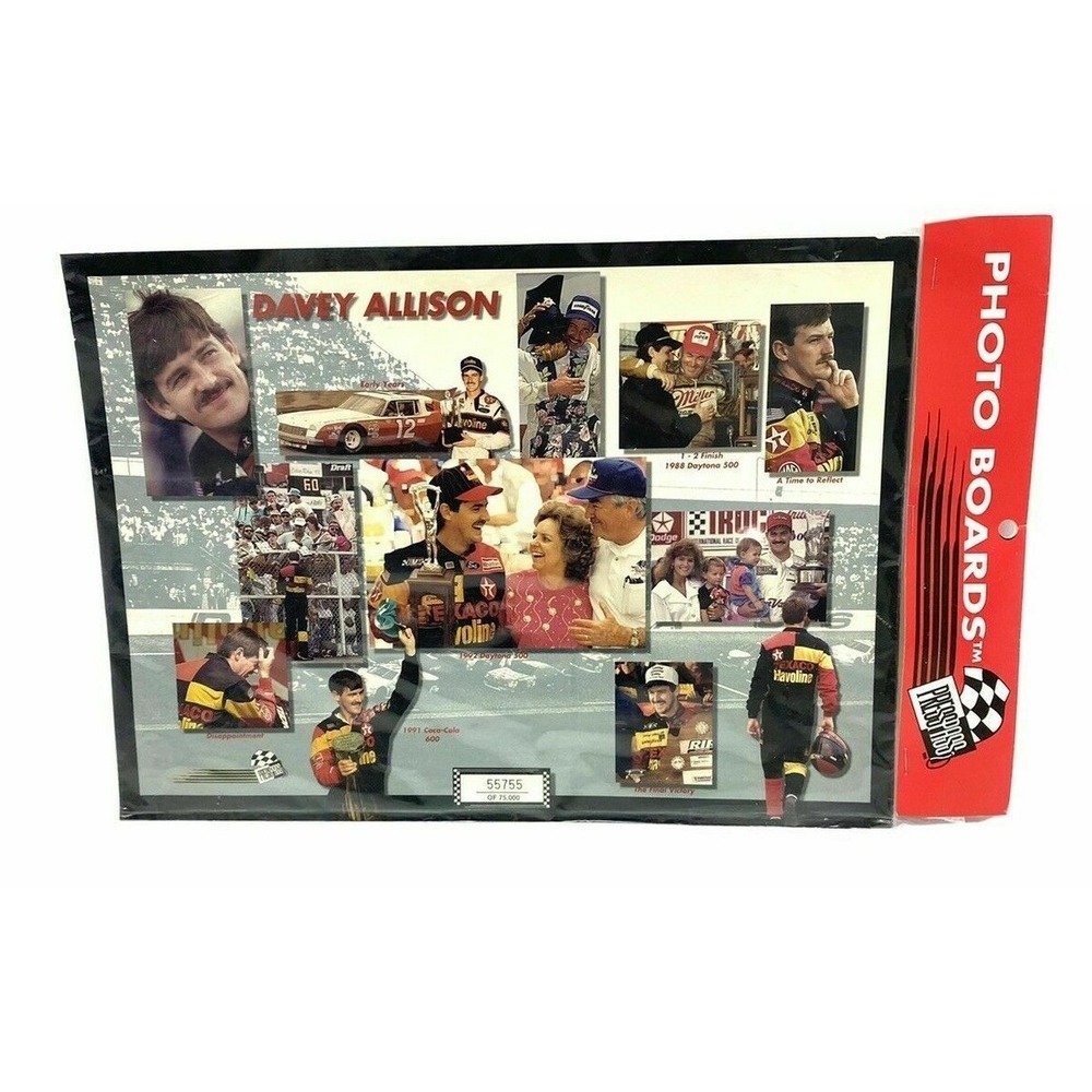 Nascar  1993 Davey Allison (#28) Press Pass Photo Board  Limited Print # 16703